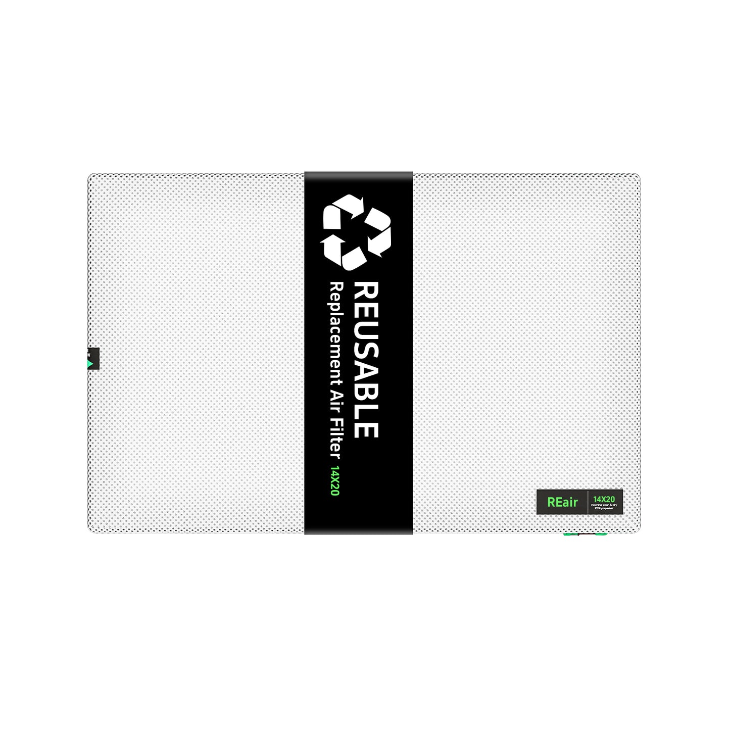 REair 14x20x1 Extra Replacement Filter without Frame, Washable and Reusable Air Filter 14x20x1 for AC HVAC Furnace, MREV 8 Air Filters Machine Washable, AC Furnace Air Filter without Frame