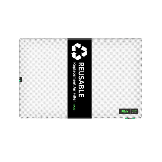 REair 16x20x1 Extra Replacement Filter without Frame, Washable and Reusable Air Filter 16x20x1 for AC HVAC Furnace, MREV 8 Air Filters Machine Washable, AC Furnace Air Filter without Frame