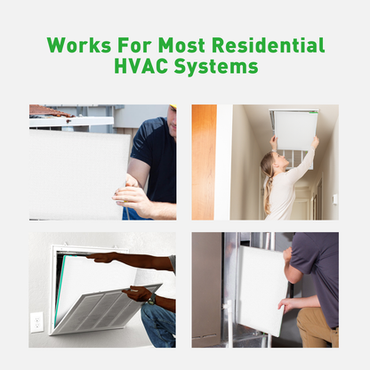 REair 12x12x1 Air filter Pro Kit, Washable and Reusable Air Filter 12x12x1 for AC HVAC Furnace, MERV 8 Air Filters Machine Washable & Dryer Friendly, AC Furnace Air Filter(2 Filters + 1 Frame)